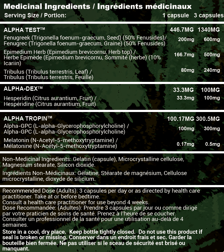 Advanced Genetics | Alpha | Men's 3-In-1 Formula | 90 Caps