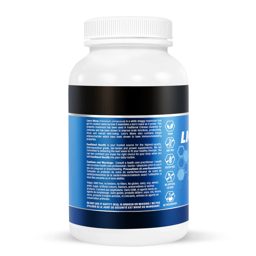 Confident Health | Lions Mane Extract | 500mg