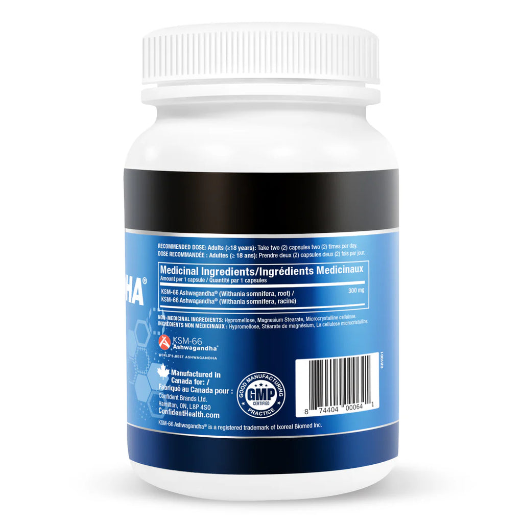 Confident Health | KSM-66 | Ashwagandha | 120ct