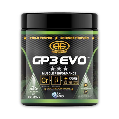 Advanced Genetics | GP3 EVO Powder | Muscle Stack | 50 Servings