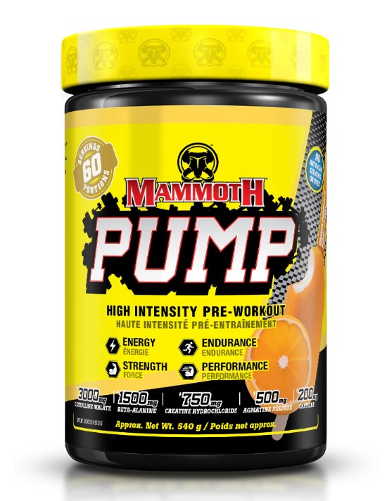 Mammoth | Pump | High Intensity Pre-Workout | 60 Servings