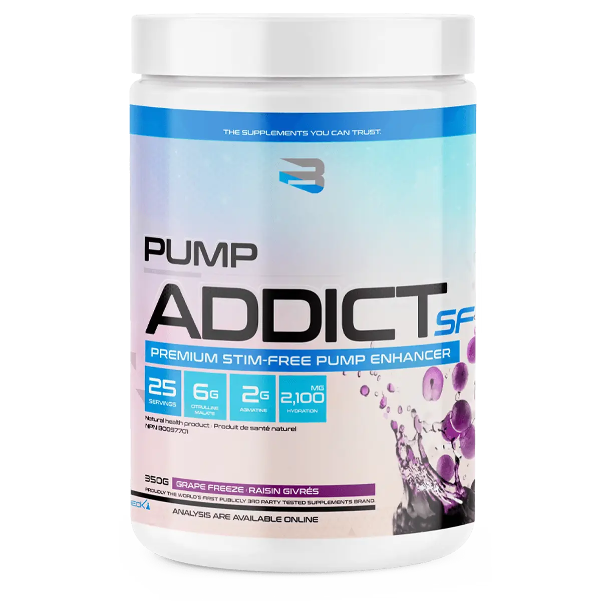 Believe | Pump Addict | Stim Free | 25 Servings