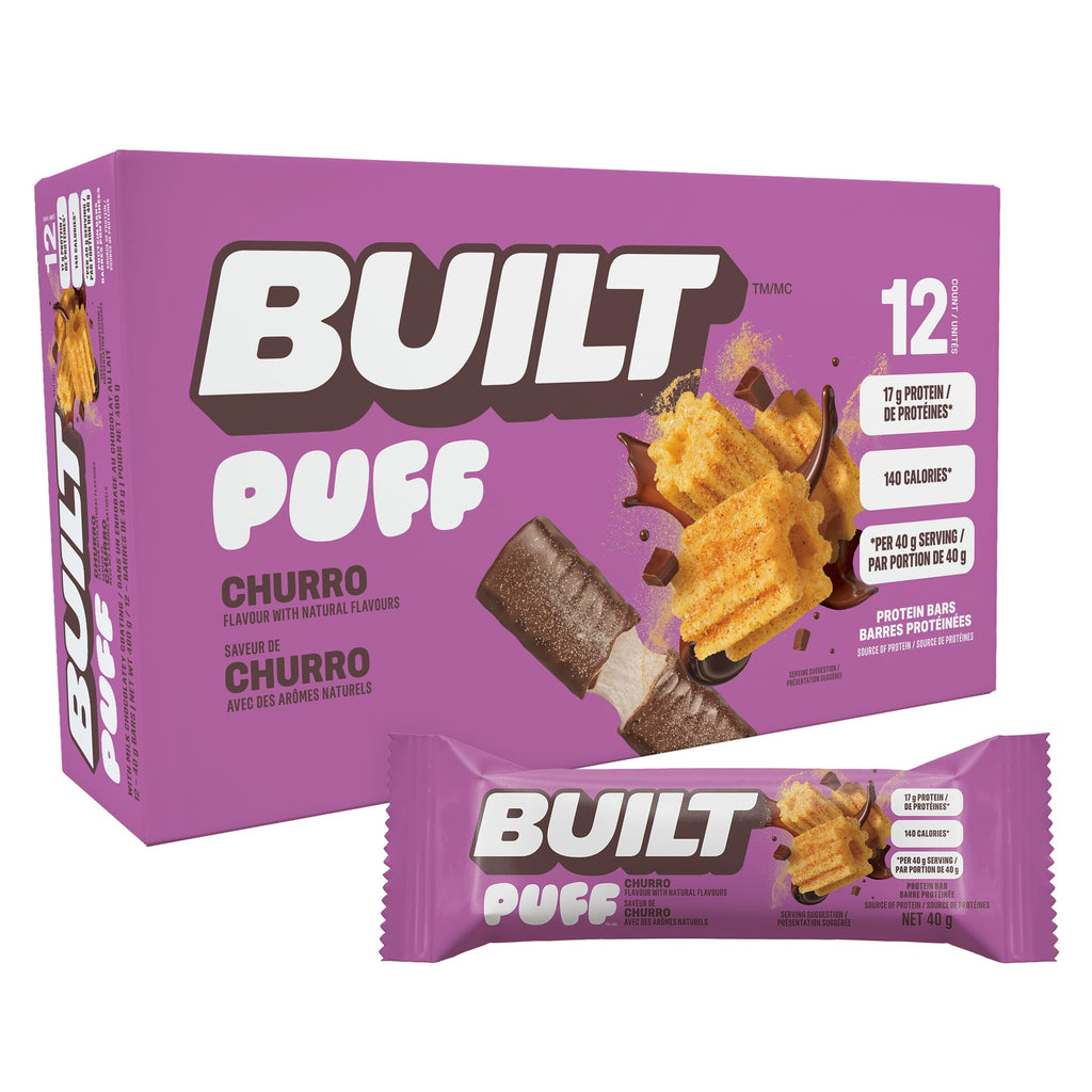 Built Puff | Collagen Protein Bars | 12/Box