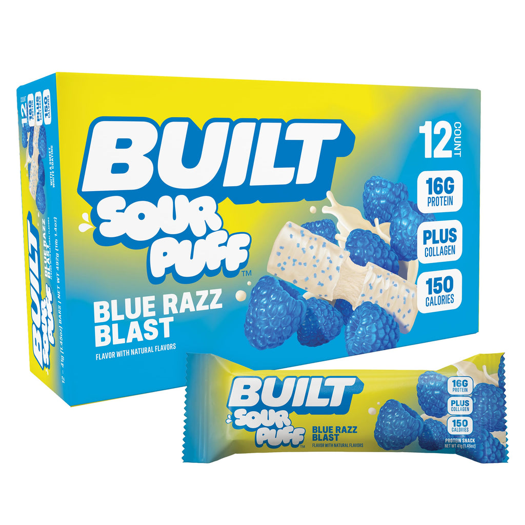 Built Sour Puff | Protein Collagen Bar | 12/box