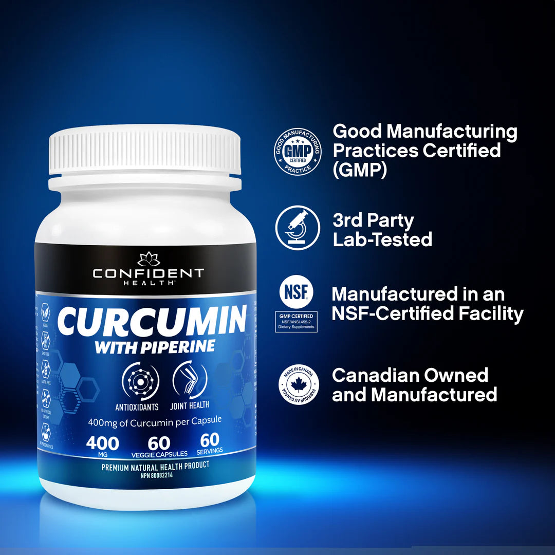 Confident Health | Curcumin | 400mg | 60 Caps