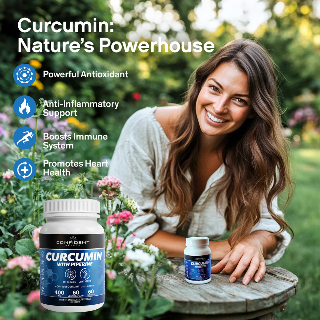 Confident Health | Curcumin | 400mg | 60 Caps