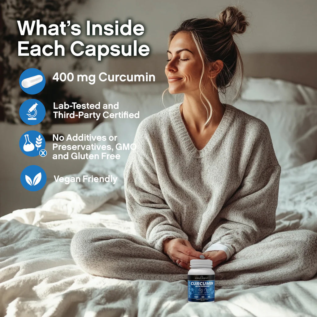Confident Health | Curcumin | 400mg | 60 Caps