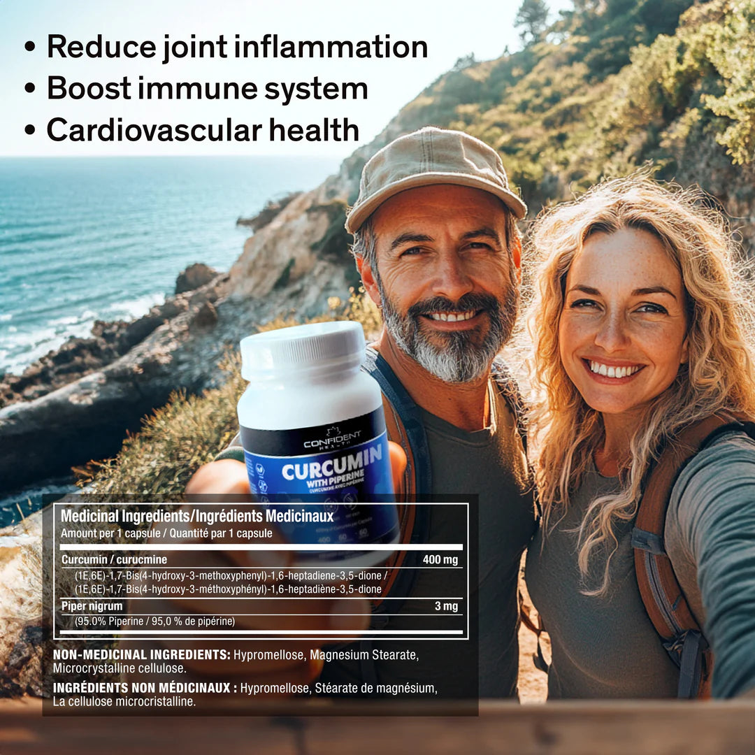 Confident Health | Curcumin | 400mg | 60 Caps