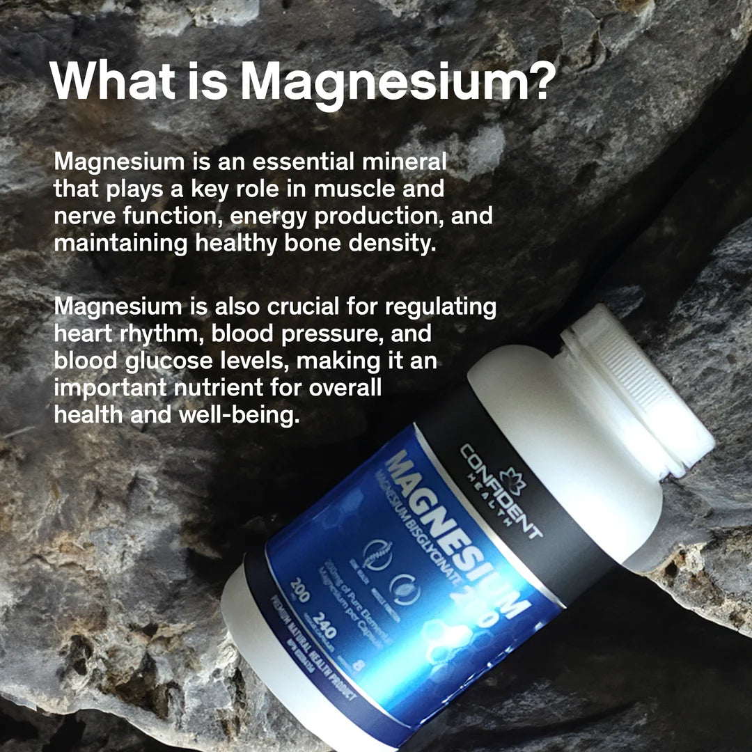Confident Health | Magnesium Bisglycinate | 200mg
