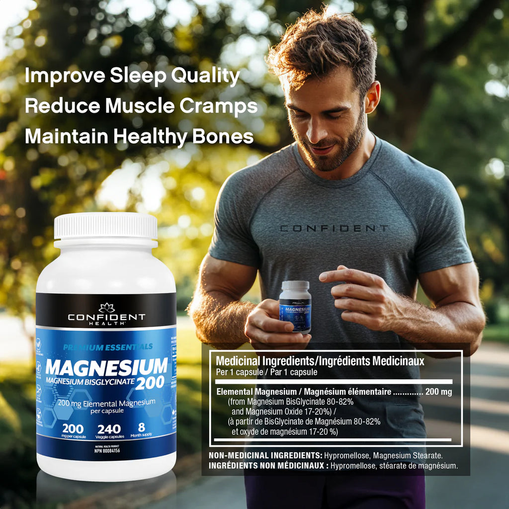 Confident Health | Magnesium Bisglycinate | 200mg