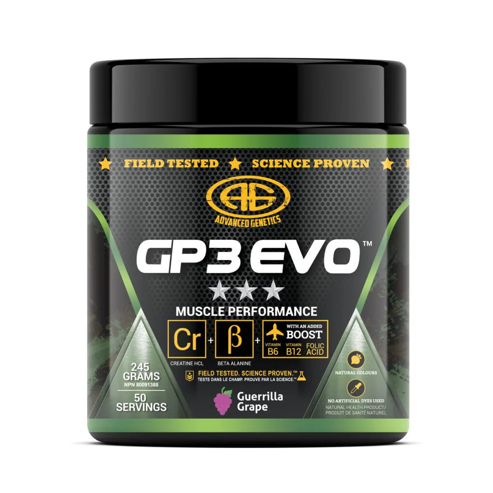 Advanced Genetics | GP3 EVO Powder | Muscle Stack | 50 Servings