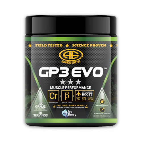 Advanced Genetics | GP3 EVO Powder | Muscle Stack | 50 Servings