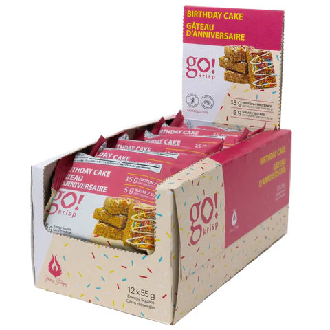 Go Nutrition | Go Krisp | Energy Protein Square | 12/case