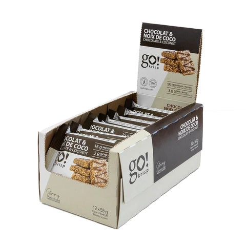 Go Nutrition | Go Krisp | Energy Protein Square | 12/case