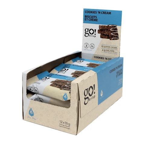 Go Nutrition | Go Krisp | Energy Protein Square | 12/case