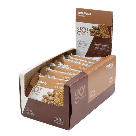 Go Nutrition | Go Krisp | Energy Protein Square | 12/case