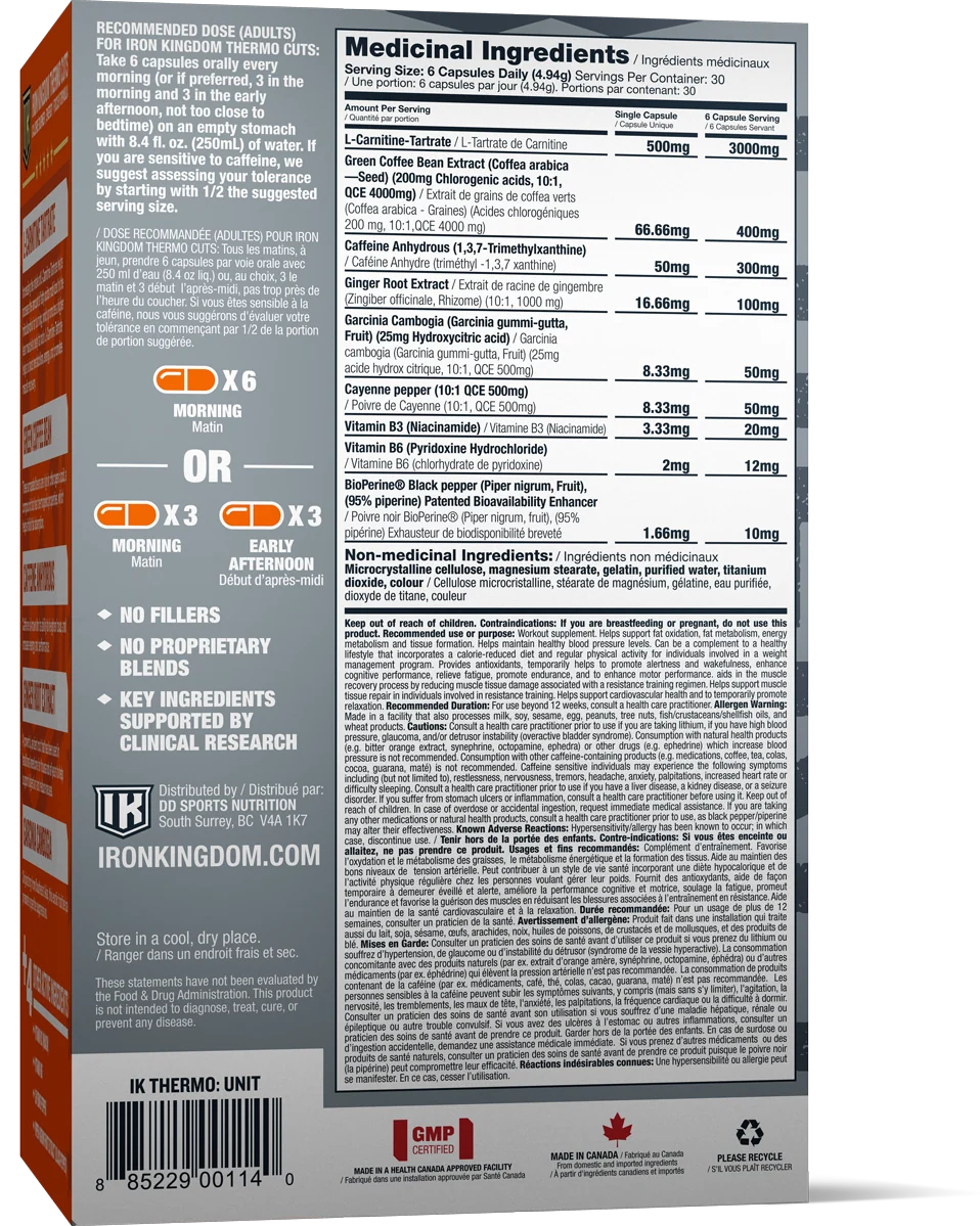 Iron Kingdom | Thermo Cuts | 180ct