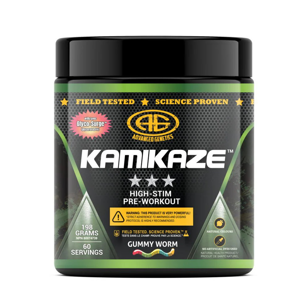 Advanced Genetics | Kamikaze | Pre-Workout | 60 Servings