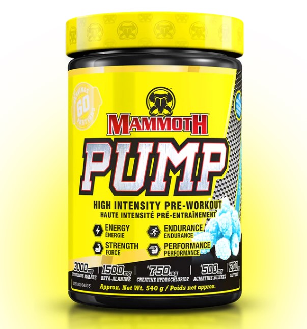 Mammoth | Pump | High Intensity Pre-Workout | 60 Servings