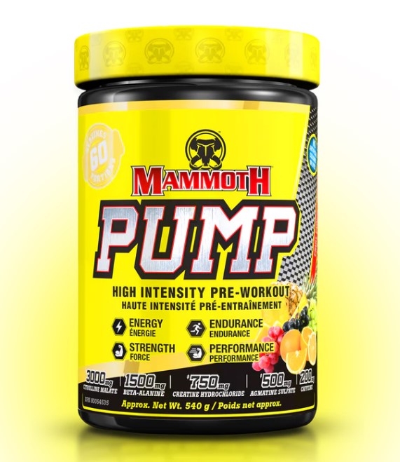 Mammoth | Pump | High Intensity Pre-Workout | 60 Servings