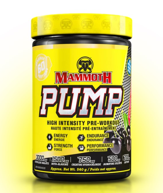 Mammoth | Pump | High Intensity Pre-Workout | 60 Servings