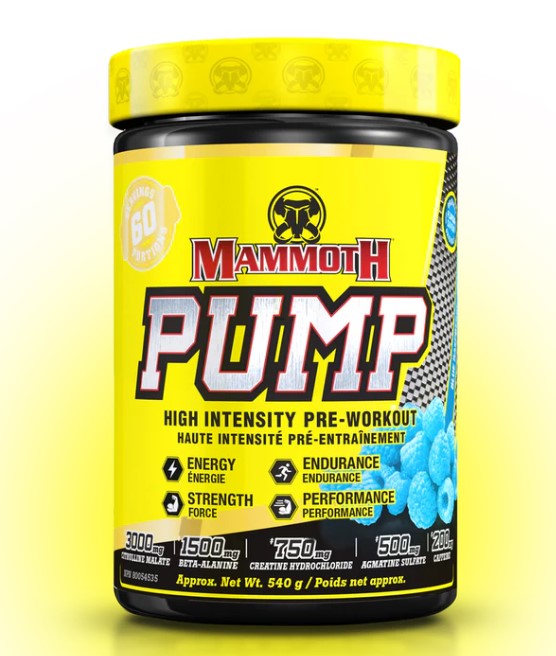 Mammoth | Pump | High Intensity Pre-Workout | 60 Servings