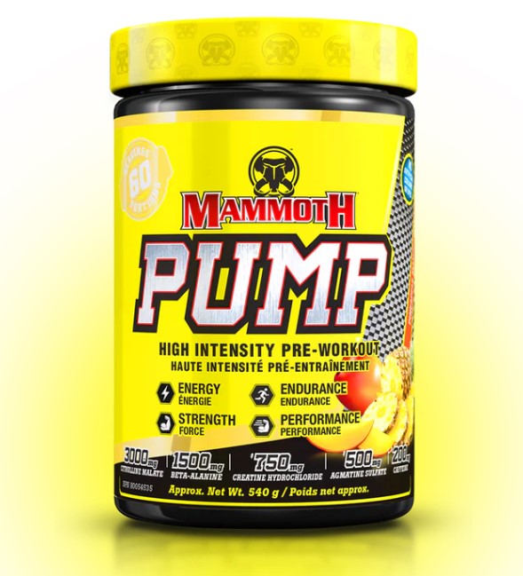Mammoth | Pump | High Intensity Pre-Workout | 60 Servings
