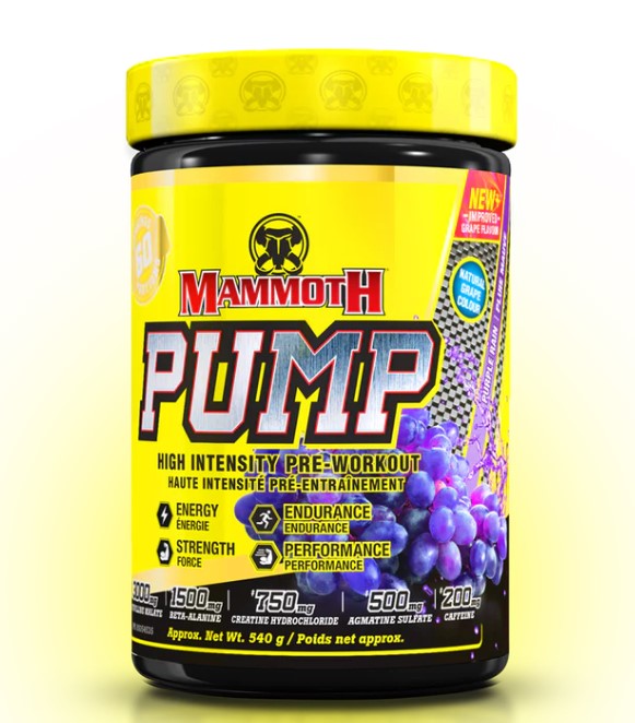 Mammoth | Pump | High Intensity Pre-Workout | 60 Servings