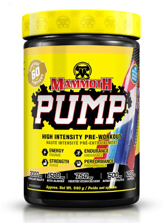 Mammoth | Pump | High Intensity Pre-Workout | 60 Servings