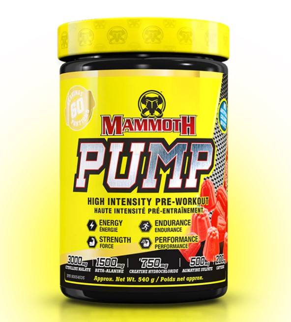 Mammoth | Pump | High Intensity Pre-Workout | 60 Servings