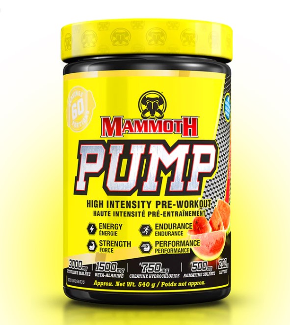 Mammoth | Pump | High Intensity Pre-Workout | 60 Servings