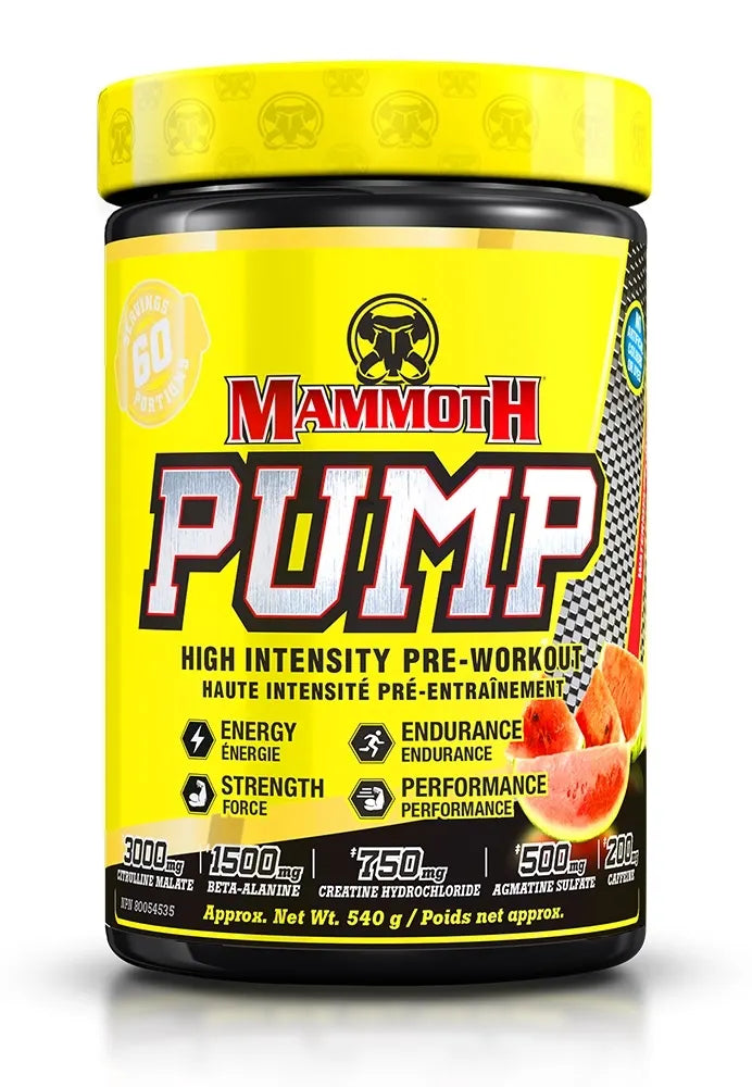Mammoth | Pump | High Intensity Pre-Workout | 60 Servings