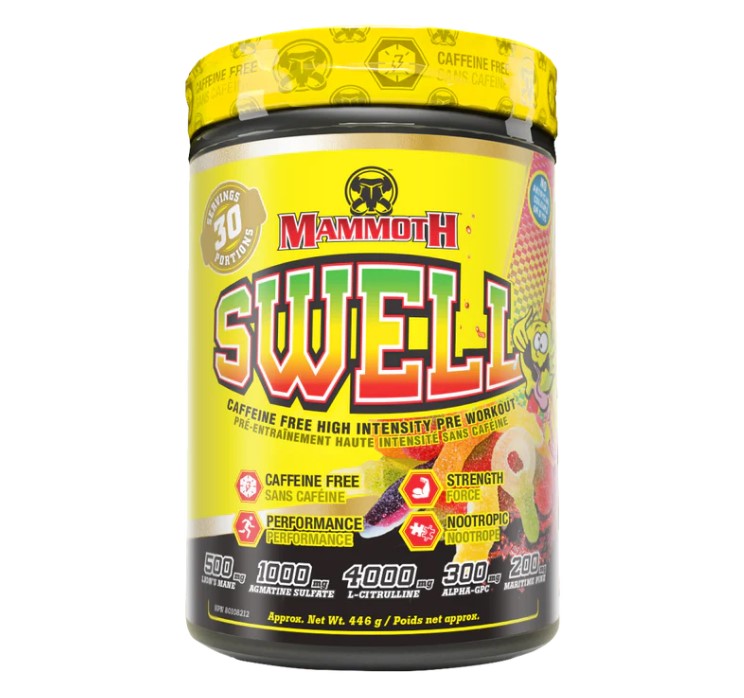 Mammoth | Swell | Caffeine Free Nootropic | Pre-Workout | 30 Servings