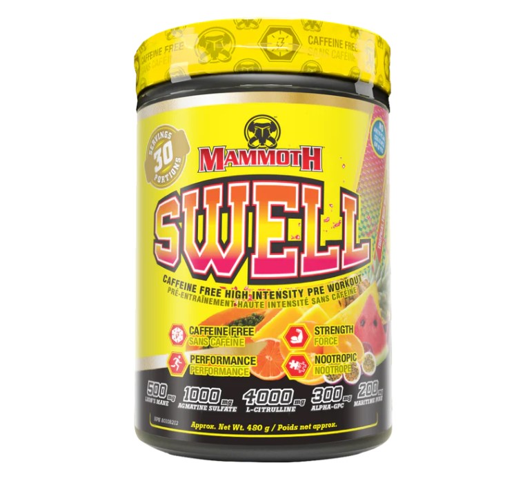 Mammoth | Swell | Caffeine Free Nootropic | Pre-Workout | 30 Servings