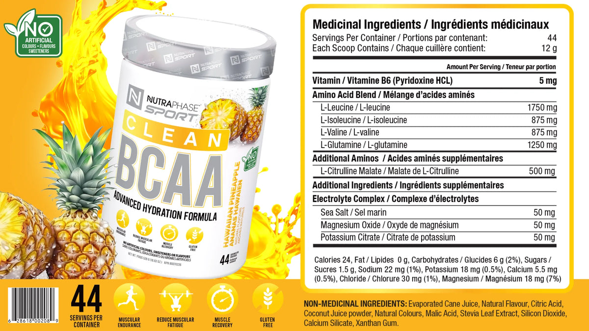 Nutraphase | BCAA | Advanced Hydration Formula | 44 Servings