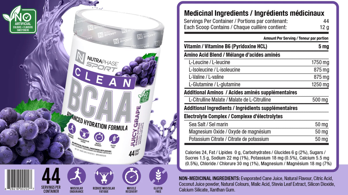 Nutraphase | BCAA | Advanced Hydration Formula | 44 Servings