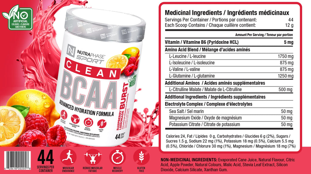 Nutraphase | BCAA | Advanced Hydration Formula | 44 Servings