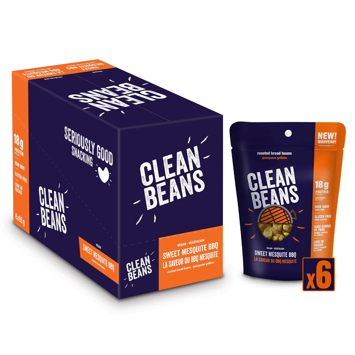 NutraPhase | Clean Beans | High Protein Snack | 6/Box