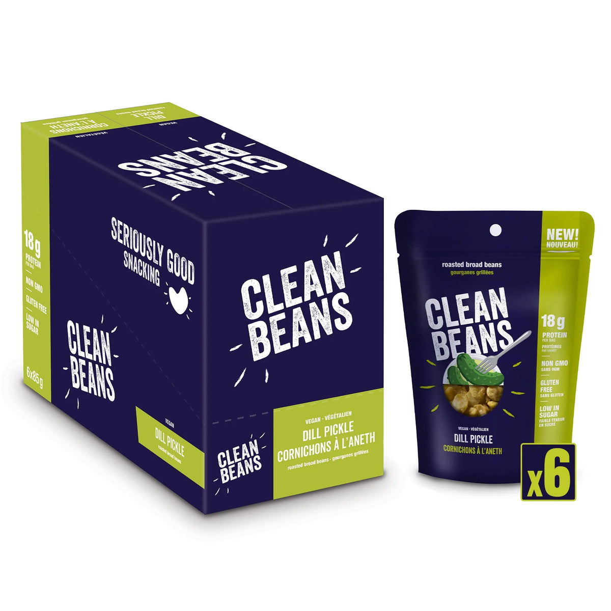 NutraPhase | Clean Beans | High Protein Snack | 6/Box