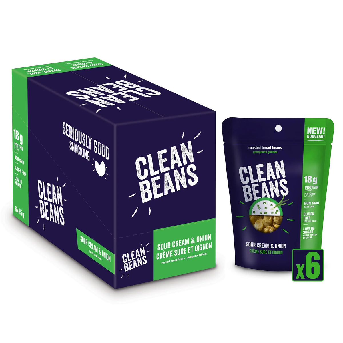 NutraPhase | Clean Beans | High Protein Snack | 6/Box