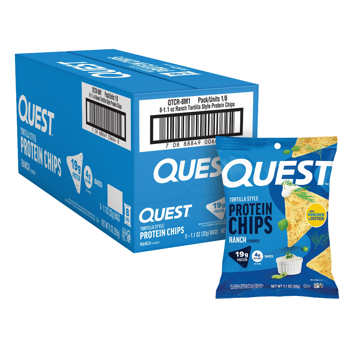 Quest | Tortilla Style | Protein Chips | Box of 8