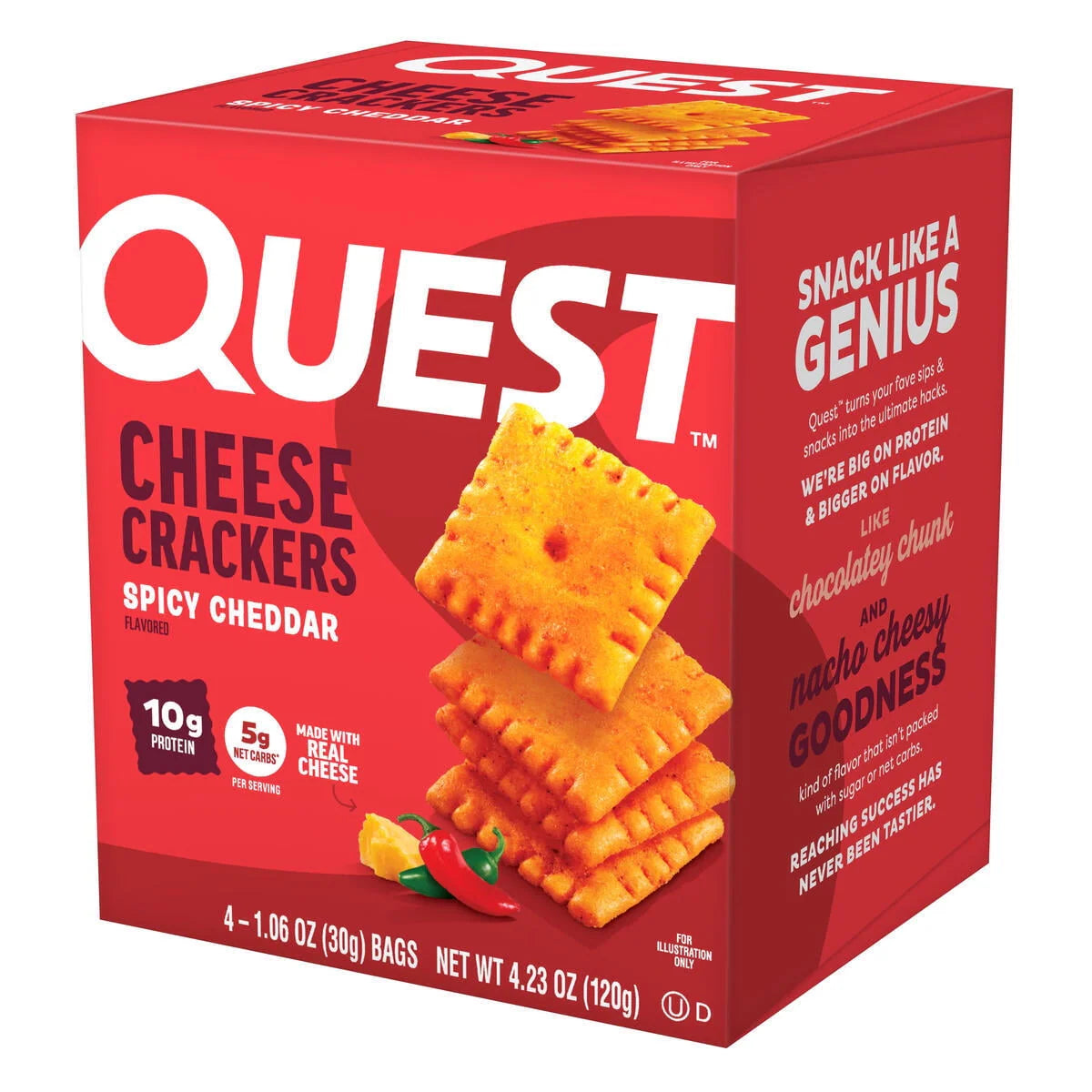 Quest | Cheese Crackers | 4/Box