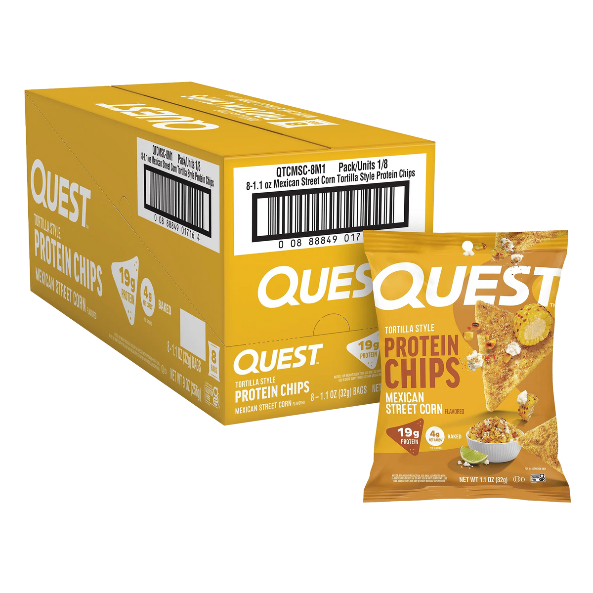 Quest | Tortilla Style | Protein Chips | Box of 8