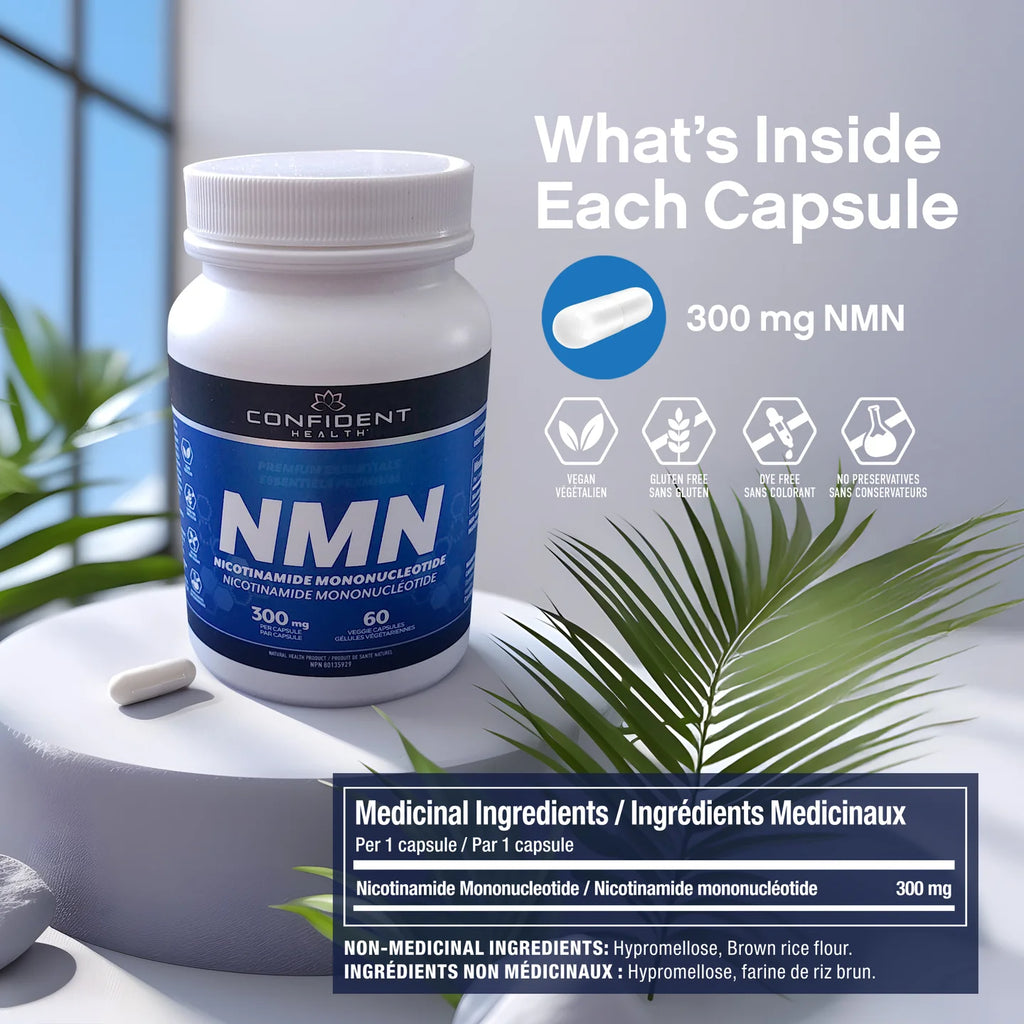 Confident Health | NMN | 300mg | 60 Caps
