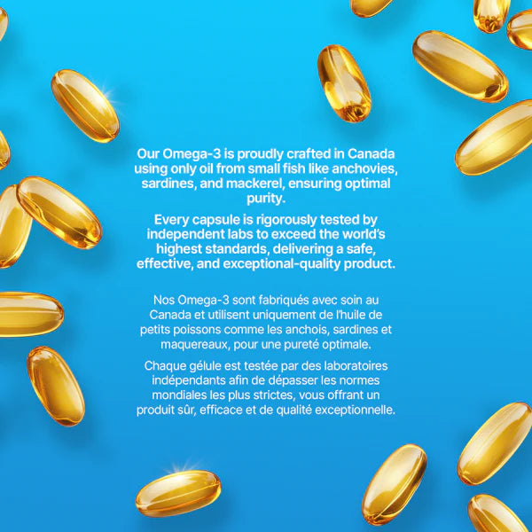 Believe | Omega 3 | Premium Fish Oil Formula | 120 Softgels