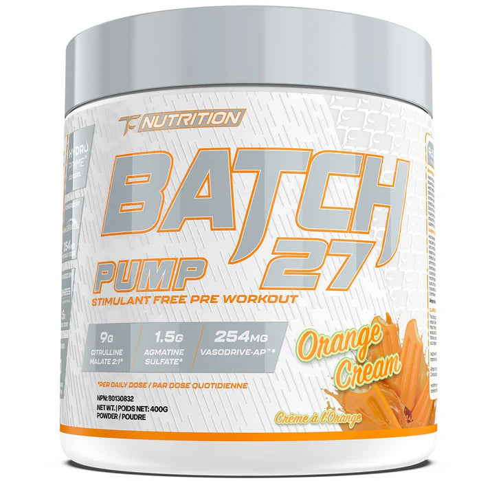 TC Nutrition | Batch 27 | Stim Free Pump | 40 Servings