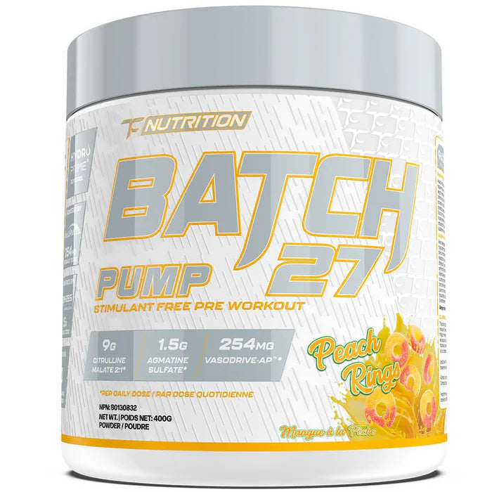 TC Nutrition | Batch 27 | Stim Free Pump | 40 Servings
