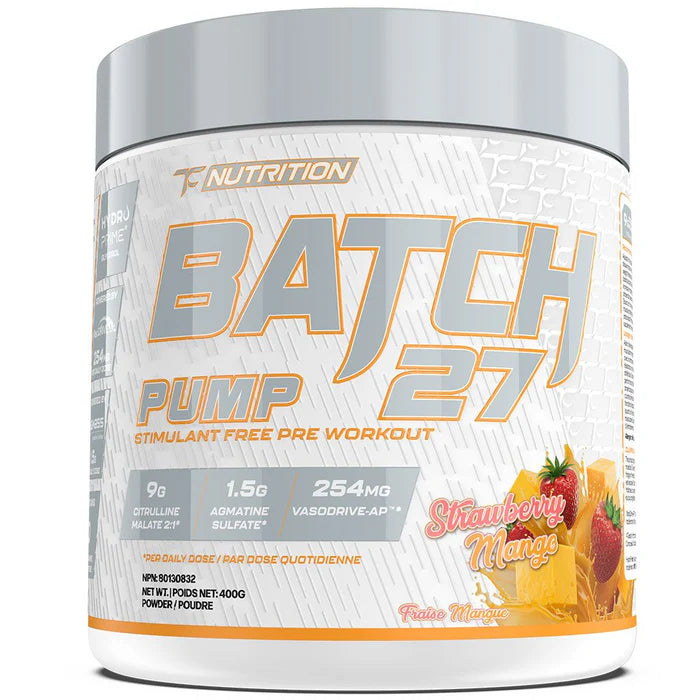 TC Nutrition | Batch 27 | Stim Free Pump | 40 Servings