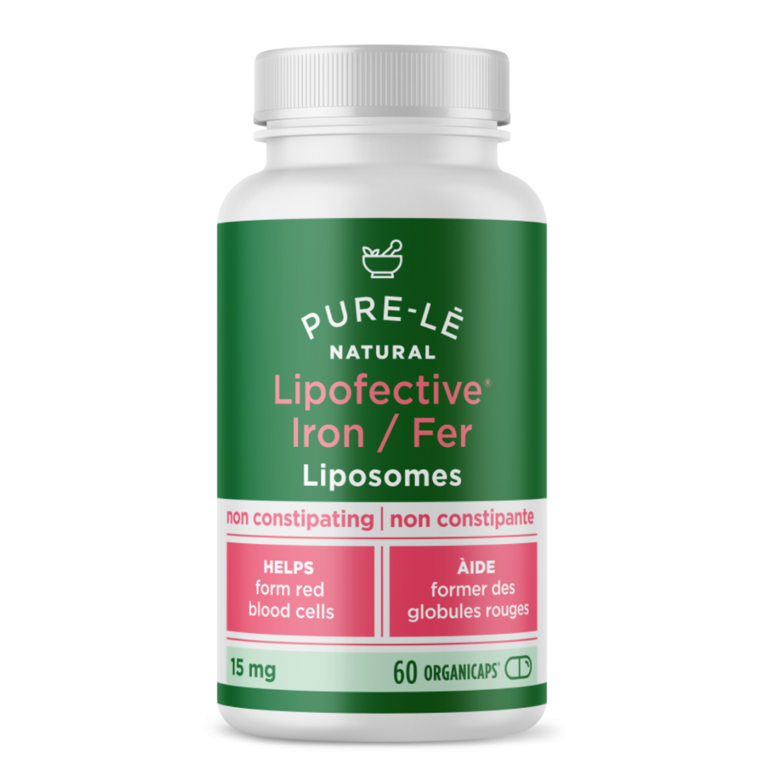 Pure-Le | Lipofective Iron | 60 Organic Caps