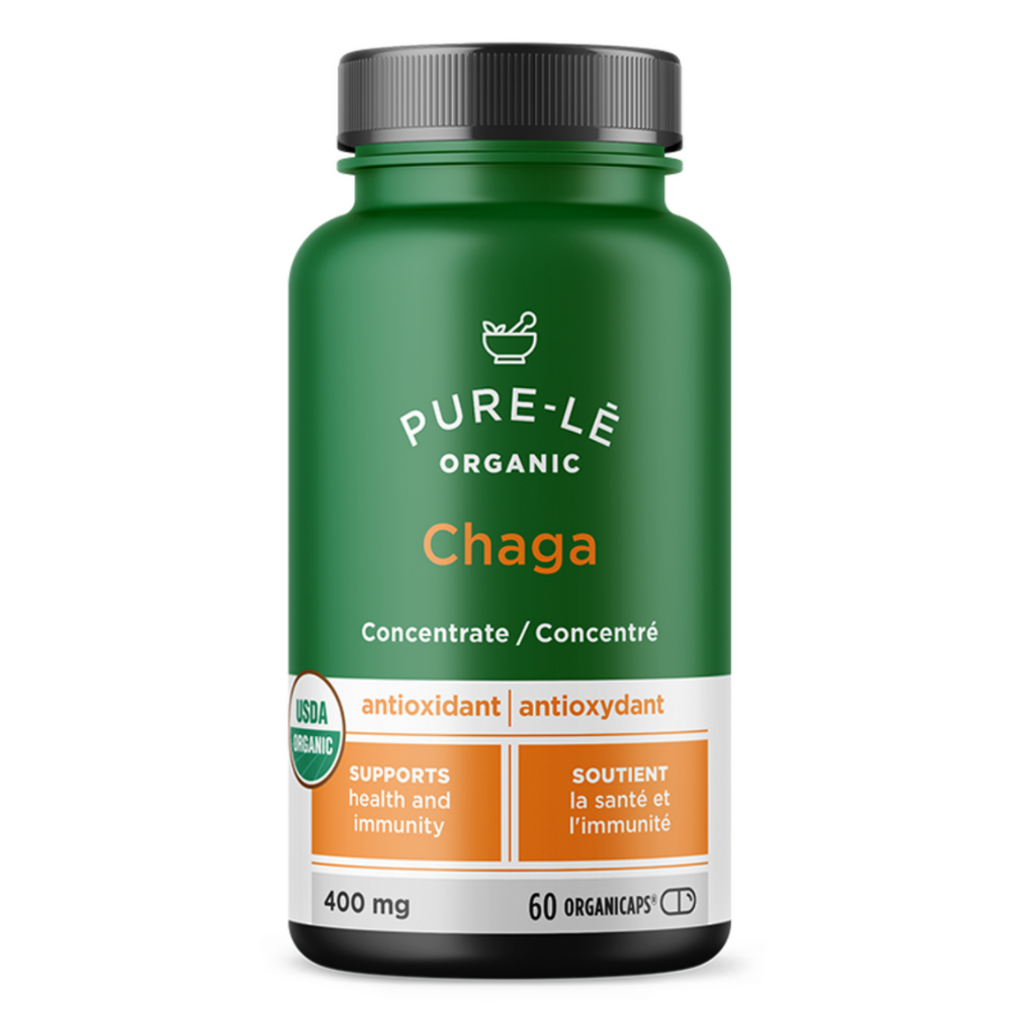 Pure-Le | Chaga | Antioxidant | 60 Organic Caps